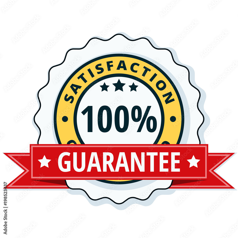 100% Satisfaction Guaranteed illustration 100% Satisfaction Guaranteed illustration