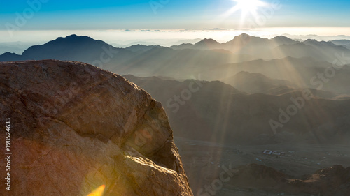 Mount Sinai, Mount Moses in Egypt. photo