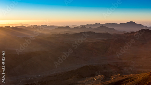 Mount Sinai, Mount Moses in Egypt. © marabelo