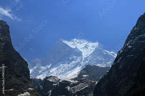 Machhapuchhre (Queen of the Mountains), Sacred Peak, Annapurna Conservation Area, Himalayas, Nepal 