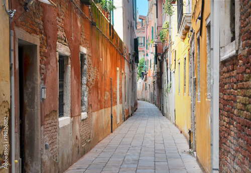 traitional Venice street, Italy © neirfy