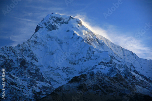 South face of Annapurna South, Annapurna Massif, Himalayas, Nepal