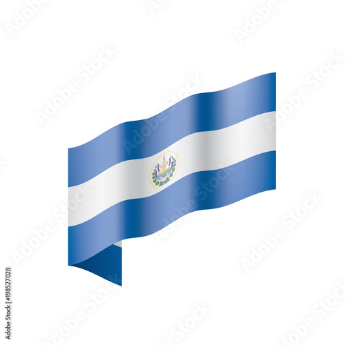 Salvador flag, vector illustration