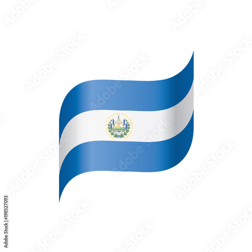 Salvador flag, vector illustration