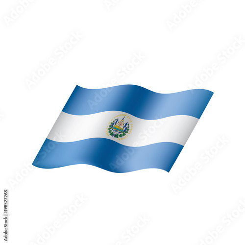 Salvador flag, vector illustration