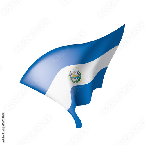 Salvador flag, vector illustration