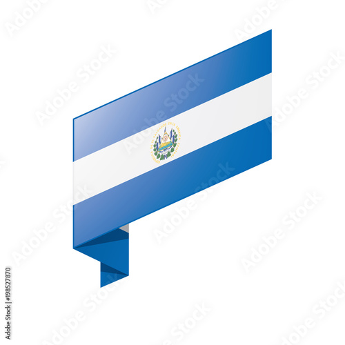 Salvador flag, vector illustration