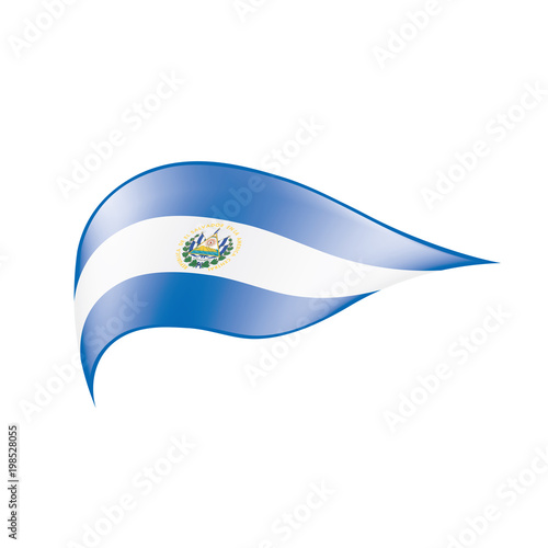 Salvador flag, vector illustration