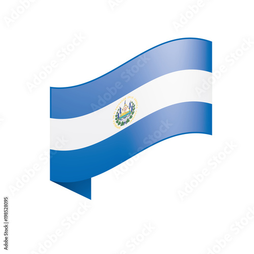 Salvador flag, vector illustration