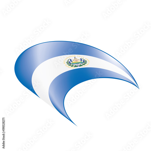 Salvador flag, vector illustration