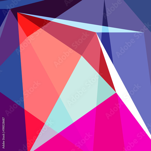 Abstract geometric multicolored background