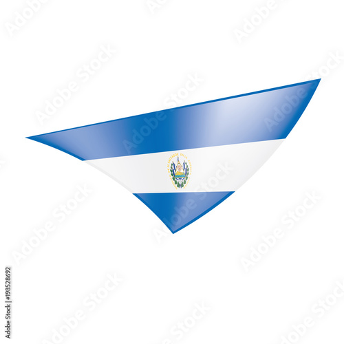 Salvador flag, vector illustration