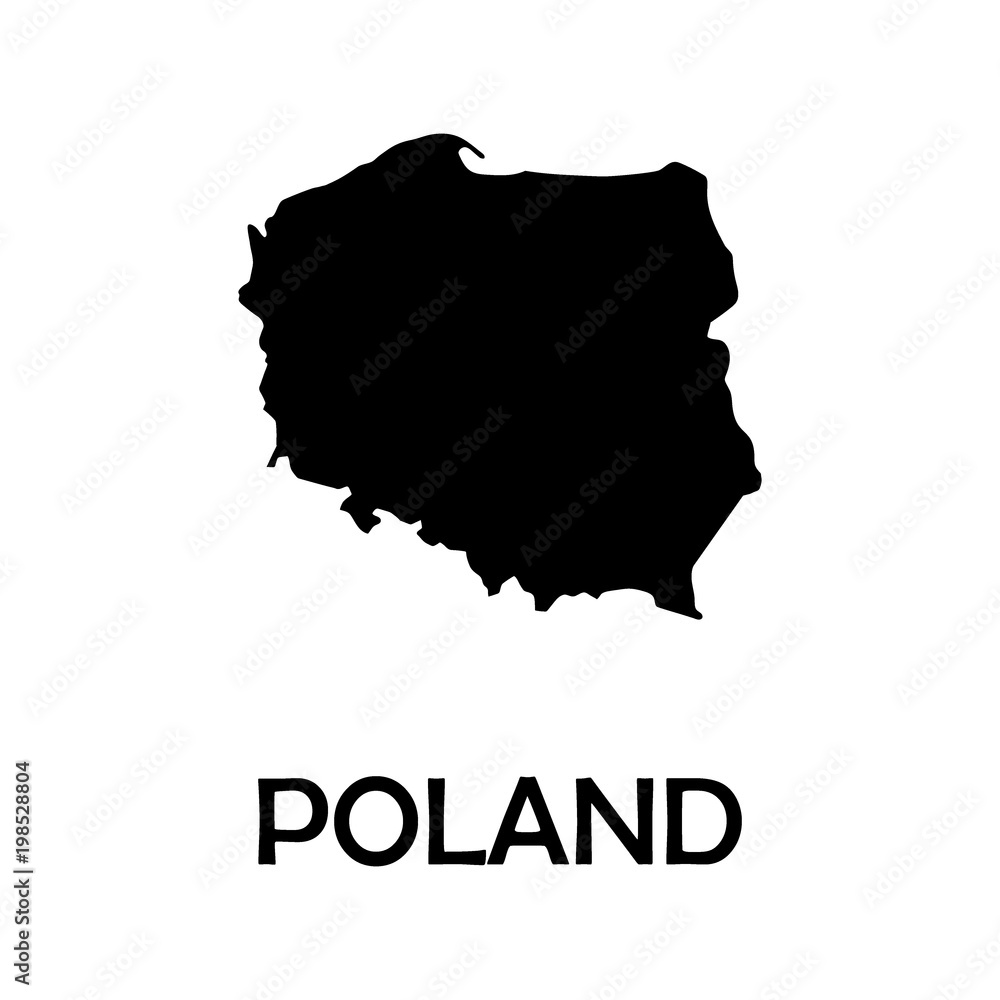 High detailed vector map - Poland