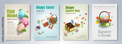 Easter brochure template