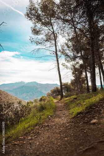 path and mountain