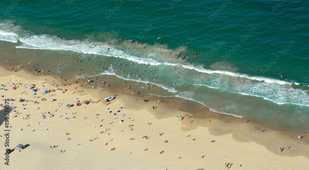 Beach in Surfers Paradise on the Gold Coast in Australia.