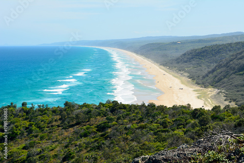 40-mile beach in Great Sandy National Park in Australia. photo