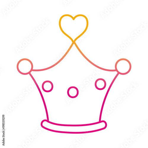 degraded line crown jewelry luxury decoration to queen