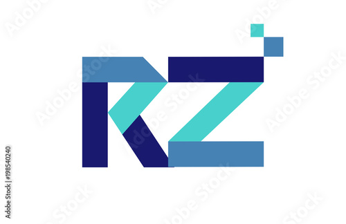 Free Download RZ Digital Ribbon Letter Logo - GFXLoad