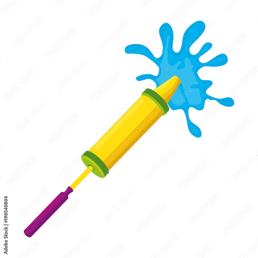 foam water splash gun toy Stock Vector Adobe Stock
