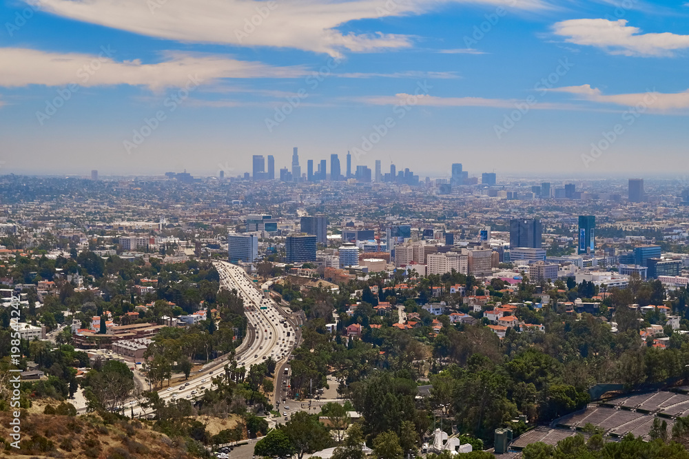 Downtown Los Angeles seen from Mulholland Drive