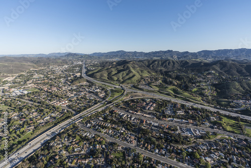 Aerial view of route 101 an...