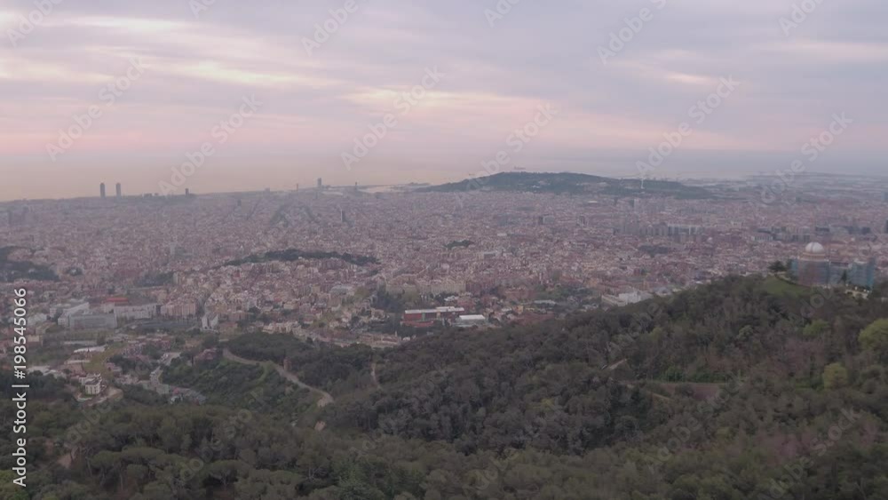 Panoramic view of Barcelona from Tibidabo Panoramic view of Barcelona from Tibidabo