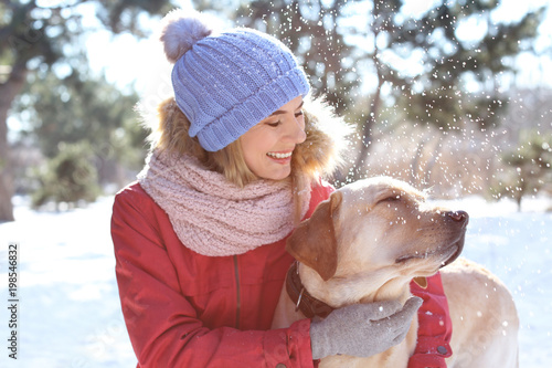 Portrait of woman with cute...