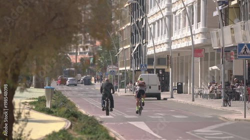 Wallpaper Mural Riding bikes on a street Torontodigital.ca