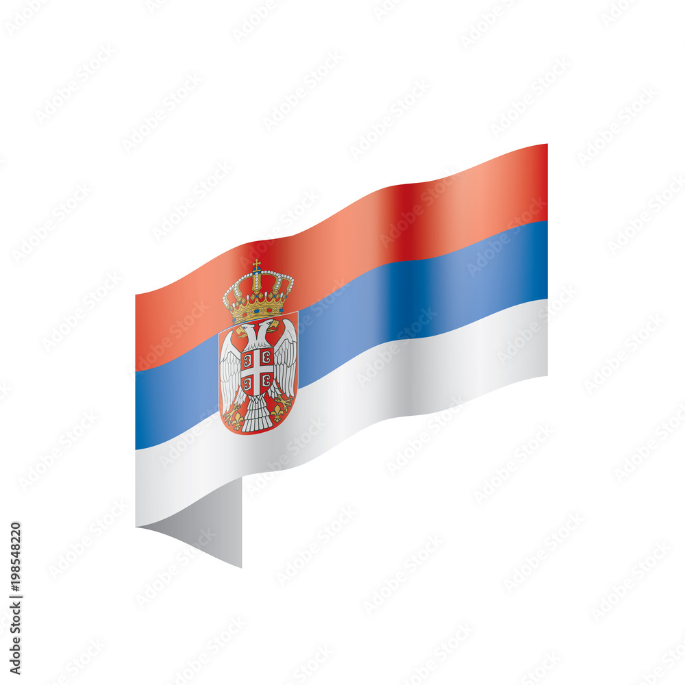 Serbia flag, vector illustration