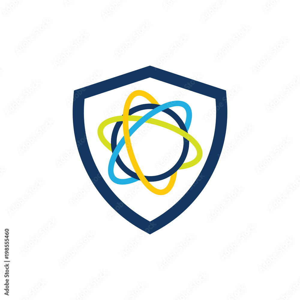 Science Shield Logo Icon Design Science Shield Logo Icon Design