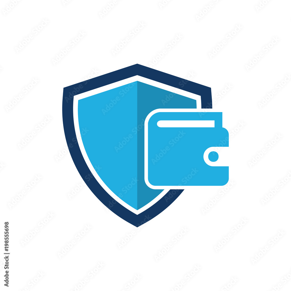 Wallet Shield Logo Icon Design Wallet Shield Logo Icon Design