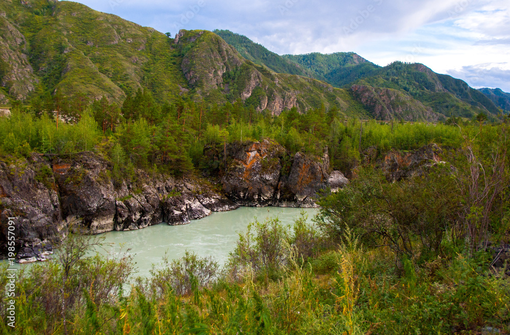 mountain river valley