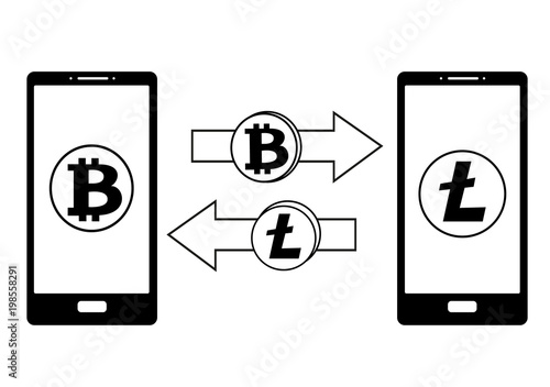 exchange between bitcoin and litecoin in the phone