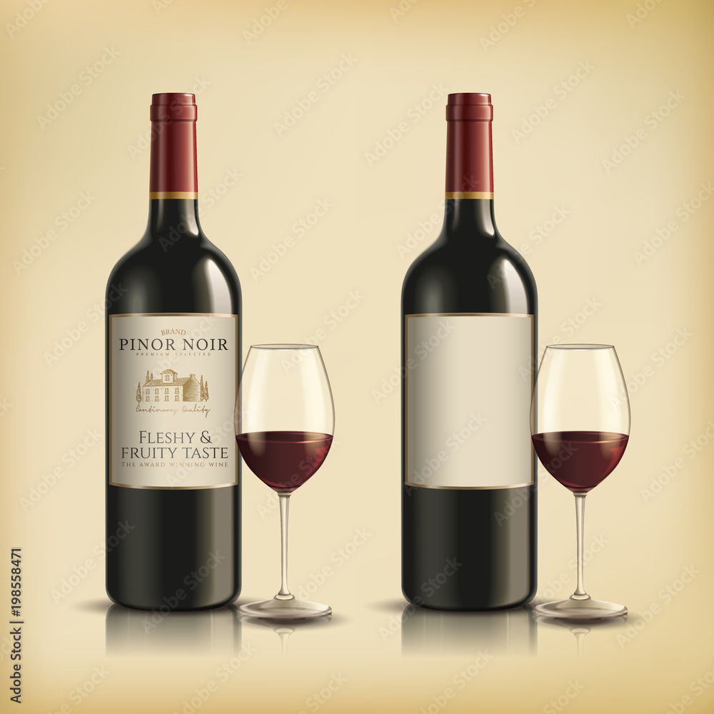 Red wine bottle Red wine bottle