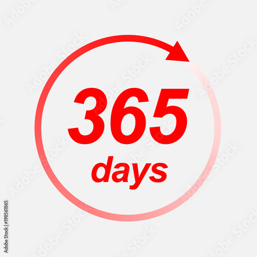 365 days vector icon