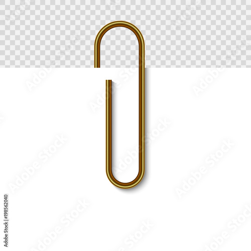 Paper clip on paper