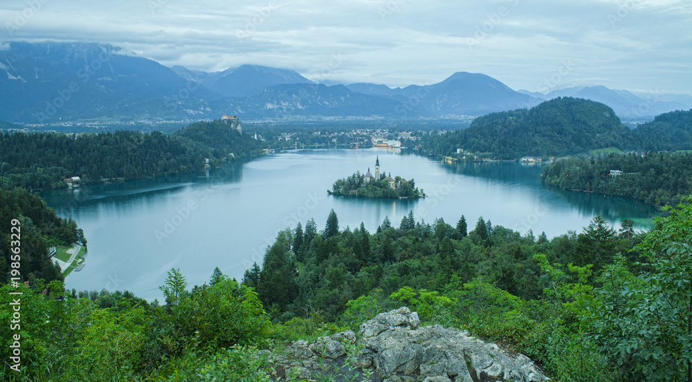 lake Bled in Slovenia, Europe landscape