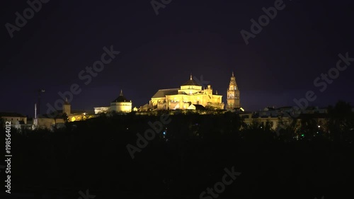 Mosque Cathedral of C√≥rdoba at night photo