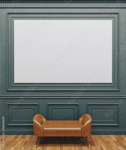 Frame mock-up. Frame mockup in interior.