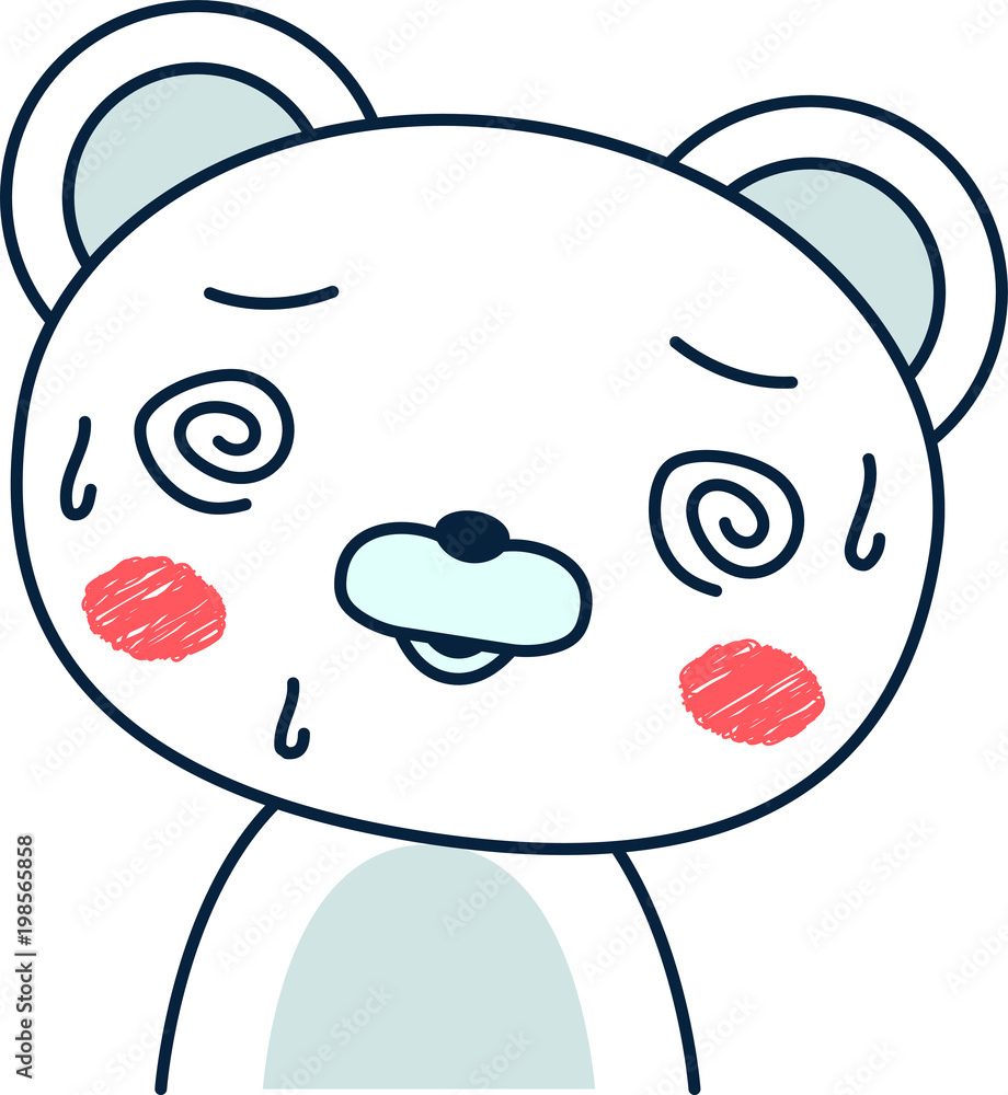 Polar bear expression Be impatient