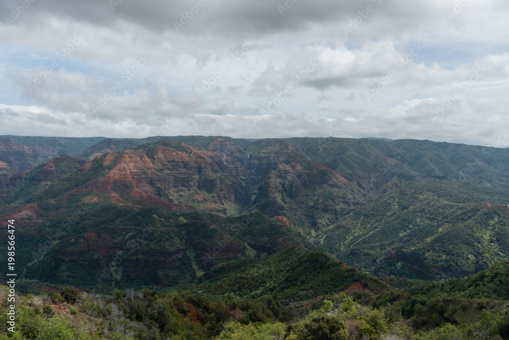 Waimea Canyon on Kauai, Hawaii, in winter