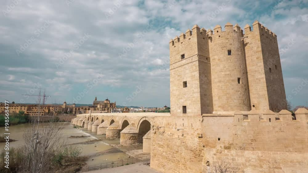 Timelapse of Torre de La Calahorra and Puente Romano Timelapse of Torre de La Calahorra and Puente Romano