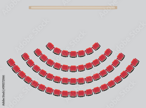 Top View show Seat in the Theater