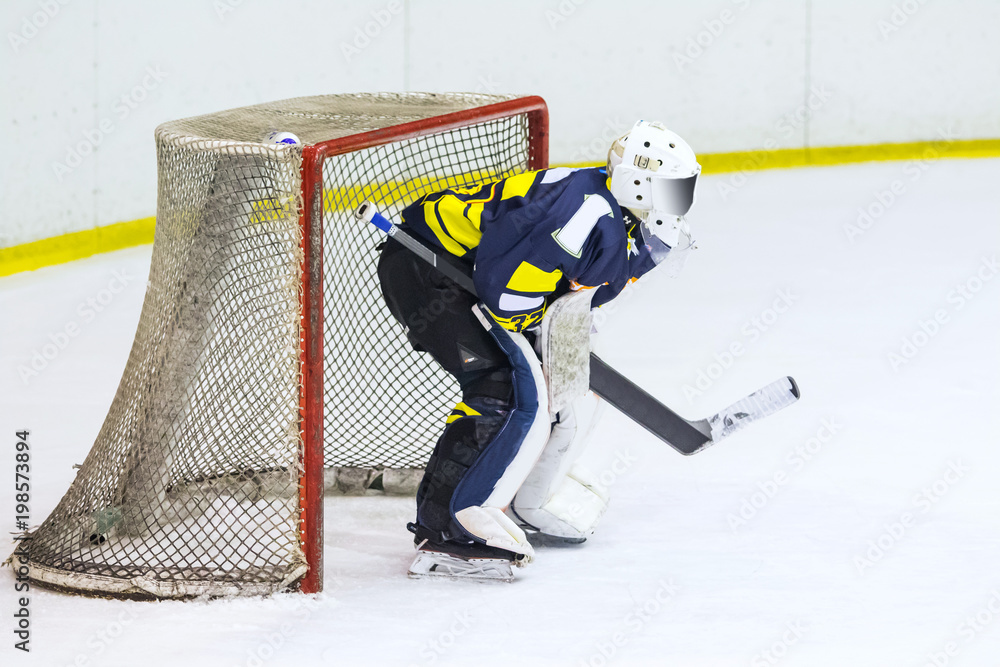 Fototapeta premium ice hockey goalie