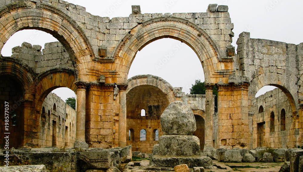Ruins of the Church of Saint Simeon Stylites at Idlib, Syria
