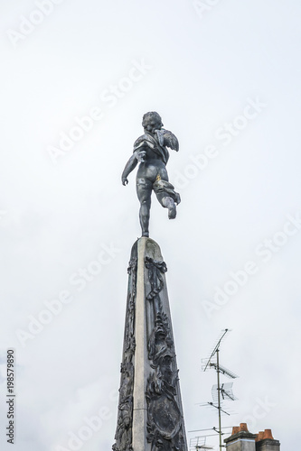 In centre of Place d Alliance raises a remarkable fountain  1753   inspired by fountain in Piazza Navona in Rome. Nancy  Meurthe-et-Moselle department  Lorraine  France.