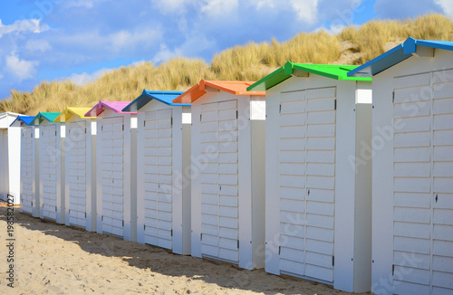 Row of beach huts © AnnuO