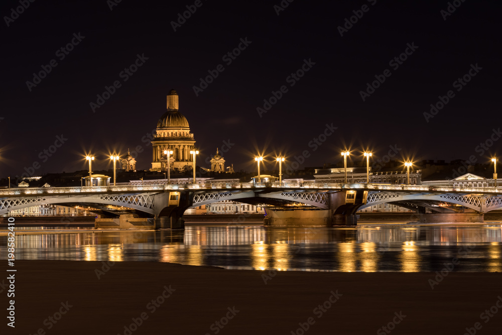 The Blagoveshchensky Bridge, St. Petersburg, Russia