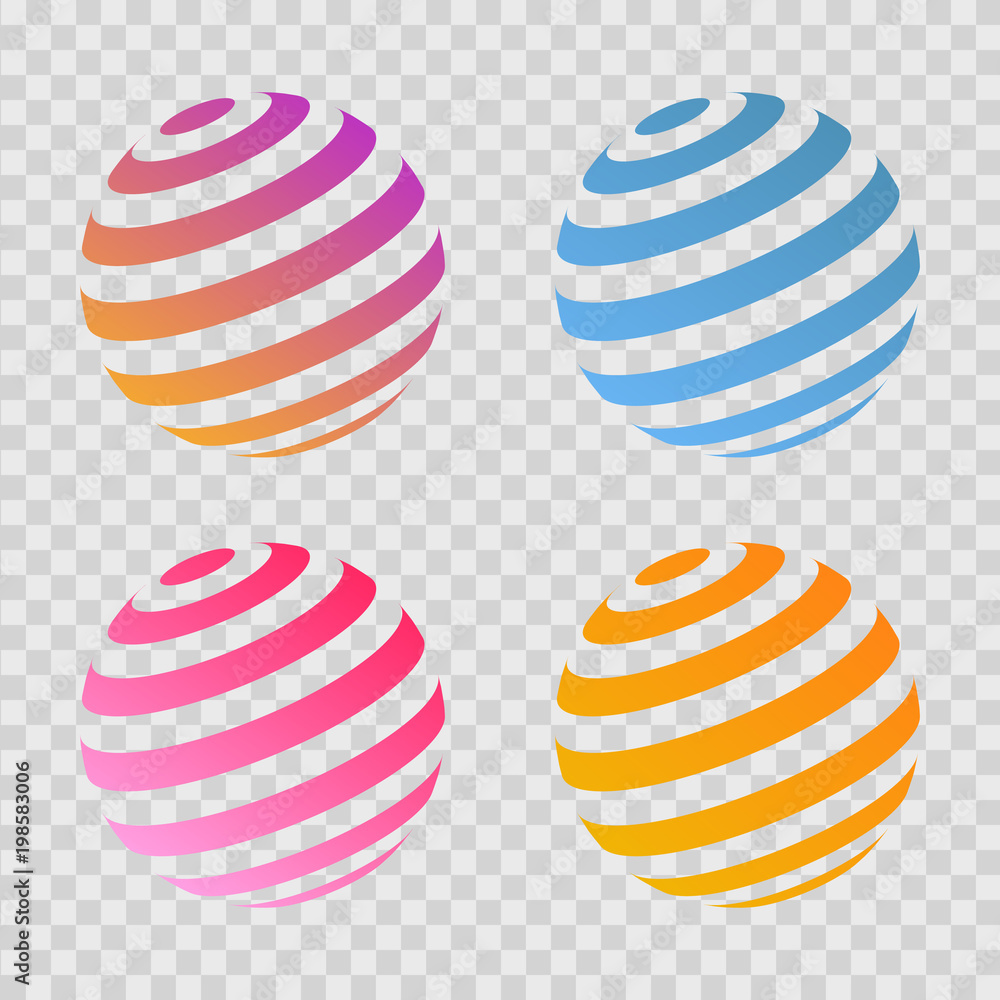 Globe abstract logo sign icon Globe abstract logo sign icon